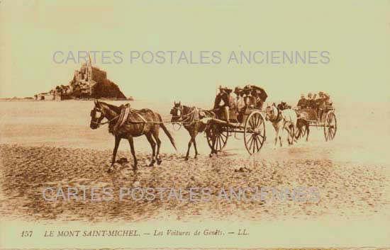 Cartes postales anciennes > CARTES POSTALES > carte postale ancienne > cartes-postales-ancienne.com Normandie Le Mont Saint Michel