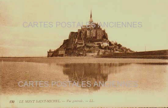 Cartes postales anciennes > CARTES POSTALES > carte postale ancienne > cartes-postales-ancienne.com Normandie Le Mont Saint Michel