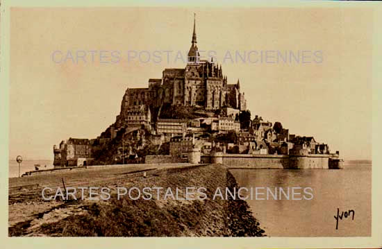 Cartes postales anciennes > CARTES POSTALES > carte postale ancienne > cartes-postales-ancienne.com Normandie Le Mont Saint Michel