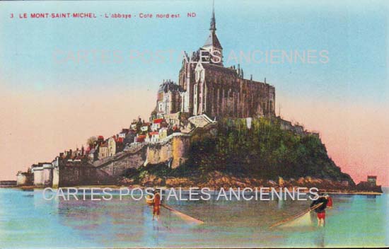 Cartes postales anciennes > CARTES POSTALES > carte postale ancienne > cartes-postales-ancienne.com Normandie Le Mont Saint Michel