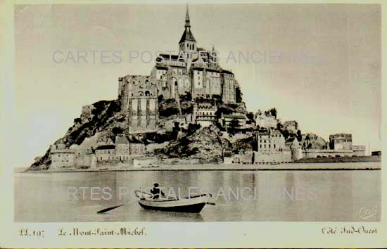 Cartes postales anciennes > CARTES POSTALES > carte postale ancienne > cartes-postales-ancienne.com Normandie Le Mont Saint Michel