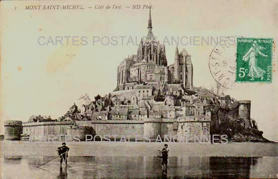 Cartes postales anciennes > CARTES POSTALES > carte postale ancienne > cartes-postales-ancienne.com Normandie Le Mont Saint Michel