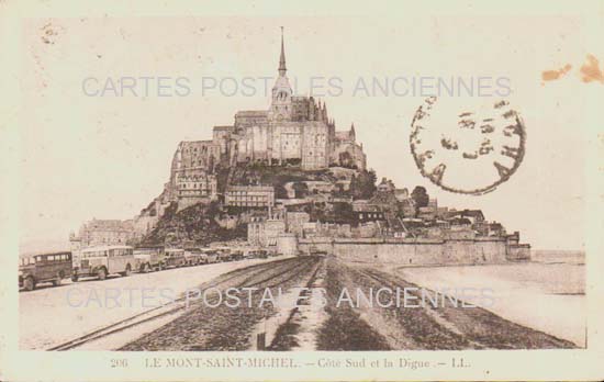 Cartes postales anciennes > CARTES POSTALES > carte postale ancienne > cartes-postales-ancienne.com Normandie Manche Le Mont Saint Michel