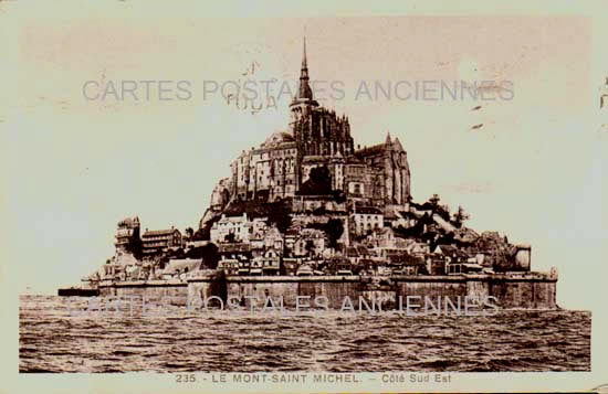 Cartes postales anciennes > CARTES POSTALES > carte postale ancienne > cartes-postales-ancienne.com Normandie Manche Le Mont Saint Michel