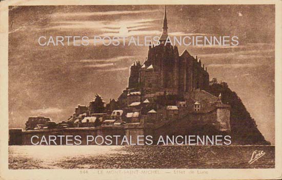 Cartes postales anciennes > CARTES POSTALES > carte postale ancienne > cartes-postales-ancienne.com Normandie Le Mont Saint Michel