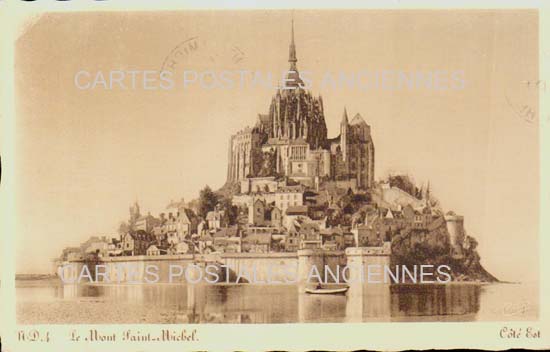 Cartes postales anciennes > CARTES POSTALES > carte postale ancienne > cartes-postales-ancienne.com Normandie Le Mont Saint Michel