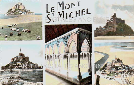 Cartes postales anciennes > CARTES POSTALES > carte postale ancienne > cartes-postales-ancienne.com Normandie Le Mont Saint Michel