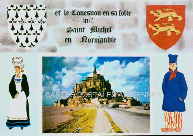 Cartes postales anciennes > CARTES POSTALES > carte postale ancienne > cartes-postales-ancienne.com Normandie Le Mont Saint Michel