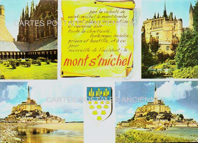 Cartes postales anciennes > CARTES POSTALES > carte postale ancienne > cartes-postales-ancienne.com Normandie Le Mont Saint Michel