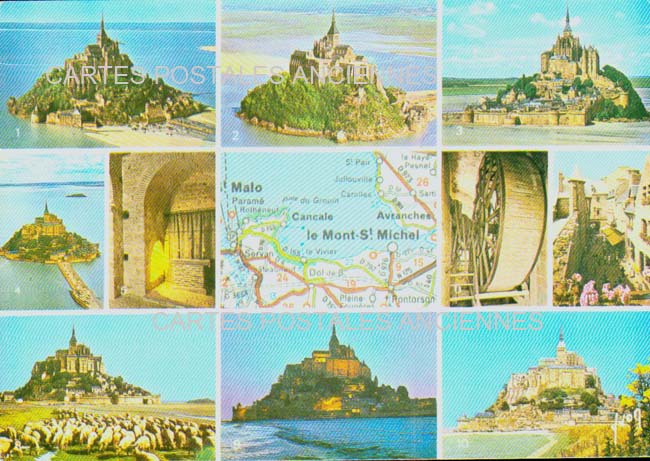 Cartes postales anciennes > CARTES POSTALES > carte postale ancienne > cartes-postales-ancienne.com Normandie Le Mont Saint Michel