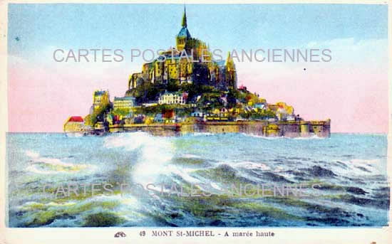 Cartes postales anciennes > CARTES POSTALES > carte postale ancienne > cartes-postales-ancienne.com Normandie Le Mont Saint Michel