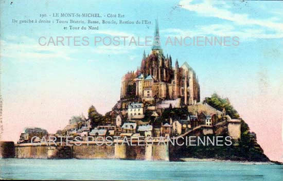 Cartes postales anciennes > CARTES POSTALES > carte postale ancienne > cartes-postales-ancienne.com Normandie Le Mont Saint Michel