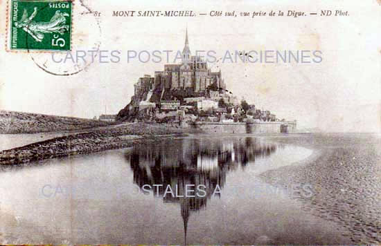 Cartes postales anciennes > CARTES POSTALES > carte postale ancienne > cartes-postales-ancienne.com Normandie Le Mont Saint Michel