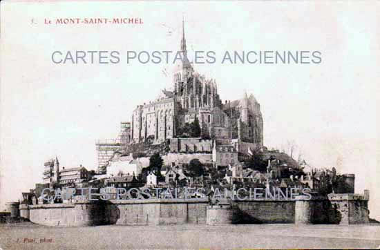 Cartes postales anciennes > CARTES POSTALES > carte postale ancienne > cartes-postales-ancienne.com Normandie Le Mont Saint Michel