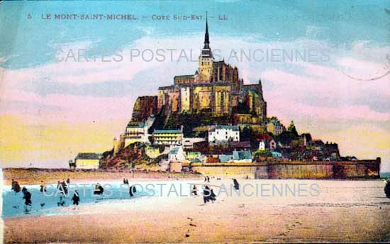 Cartes postales anciennes > CARTES POSTALES > carte postale ancienne > cartes-postales-ancienne.com Normandie Le Mont Saint Michel