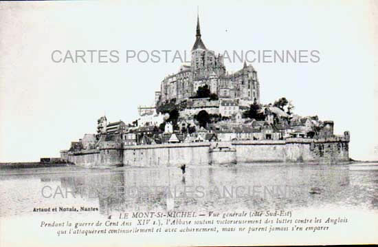 Cartes postales anciennes > CARTES POSTALES > carte postale ancienne > cartes-postales-ancienne.com Normandie Le Mont Saint Michel