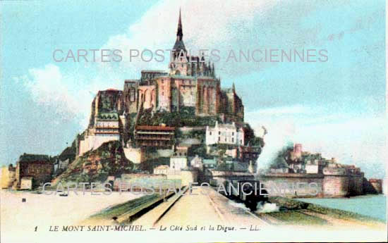 Cartes postales anciennes > CARTES POSTALES > carte postale ancienne > cartes-postales-ancienne.com Normandie Le Mont Saint Michel