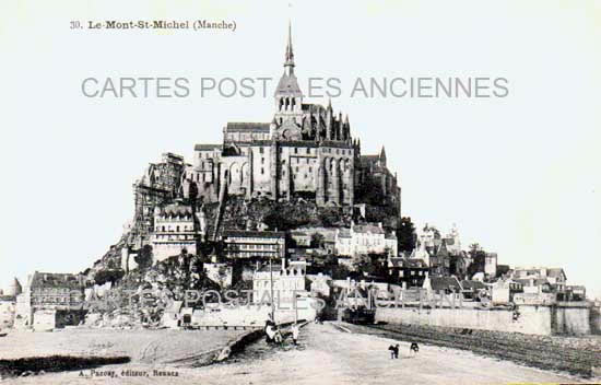 Cartes postales anciennes > CARTES POSTALES > carte postale ancienne > cartes-postales-ancienne.com Normandie Le Mont Saint Michel