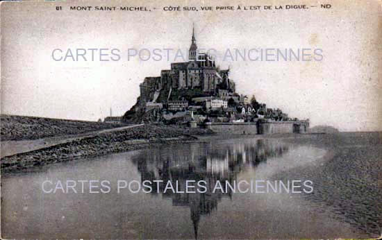 Cartes postales anciennes > CARTES POSTALES > carte postale ancienne > cartes-postales-ancienne.com Normandie Le Mont Saint Michel