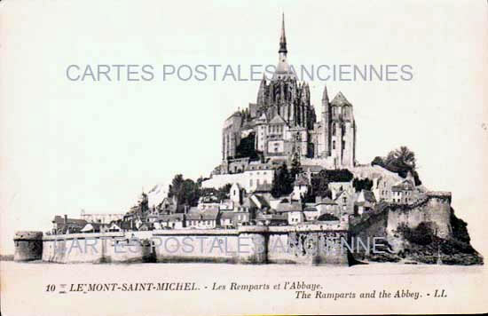 Cartes postales anciennes > CARTES POSTALES > carte postale ancienne > cartes-postales-ancienne.com Normandie Le Mont Saint Michel