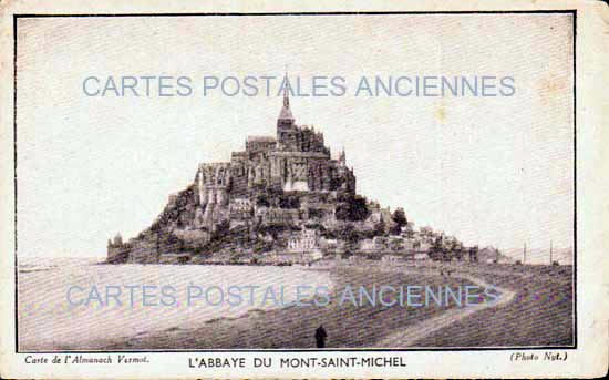 Cartes postales anciennes > CARTES POSTALES > carte postale ancienne > cartes-postales-ancienne.com Normandie Le Mont Saint Michel