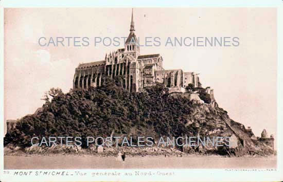 Cartes postales anciennes > CARTES POSTALES > carte postale ancienne > cartes-postales-ancienne.com Normandie Le Mont Saint Michel