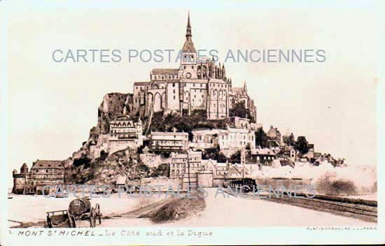 Cartes postales anciennes > CARTES POSTALES > carte postale ancienne > cartes-postales-ancienne.com Normandie Le Mont Saint Michel