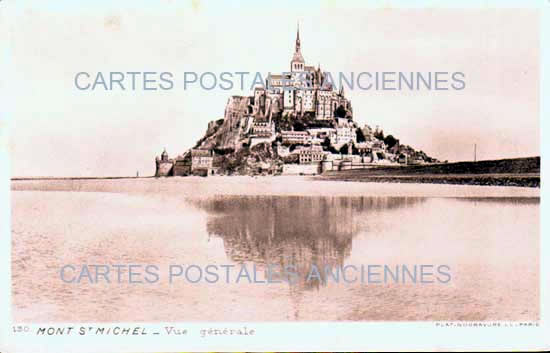 Cartes postales anciennes > CARTES POSTALES > carte postale ancienne > cartes-postales-ancienne.com Normandie Le Mont Saint Michel