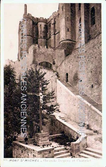 Cartes postales anciennes > CARTES POSTALES > carte postale ancienne > cartes-postales-ancienne.com Normandie Le Mont Saint Michel