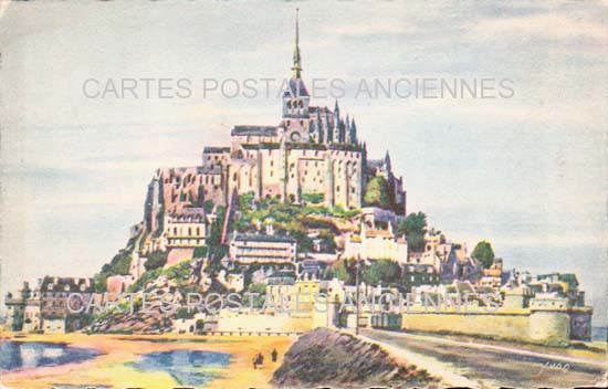 Cartes postales anciennes > CARTES POSTALES > carte postale ancienne > cartes-postales-ancienne.com Normandie Le Mont Saint Michel