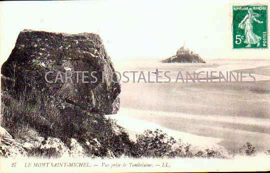 Cartes postales anciennes > CARTES POSTALES > carte postale ancienne > cartes-postales-ancienne.com Normandie Le Mont Saint Michel