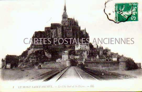 Cartes postales anciennes > CARTES POSTALES > carte postale ancienne > cartes-postales-ancienne.com Normandie Le Mont Saint Michel