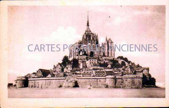 Cartes postales anciennes > CARTES POSTALES > carte postale ancienne > cartes-postales-ancienne.com Normandie Le Mont Saint Michel