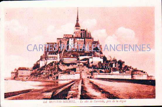 Cartes postales anciennes > CARTES POSTALES > carte postale ancienne > cartes-postales-ancienne.com Normandie Le Mont Saint Michel