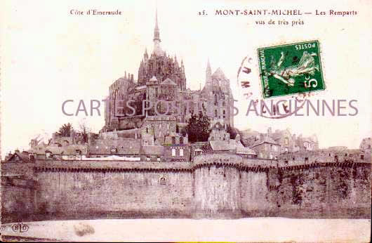 Cartes postales anciennes > CARTES POSTALES > carte postale ancienne > cartes-postales-ancienne.com Normandie Le Mont Saint Michel