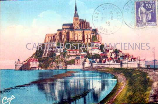 Cartes postales anciennes > CARTES POSTALES > carte postale ancienne > cartes-postales-ancienne.com Normandie Le Mont Saint Michel