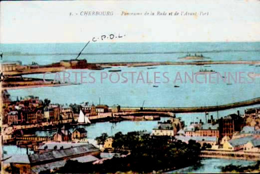 Cartes postales anciennes > CARTES POSTALES > carte postale ancienne > cartes-postales-ancienne.com Normandie Cherbourg