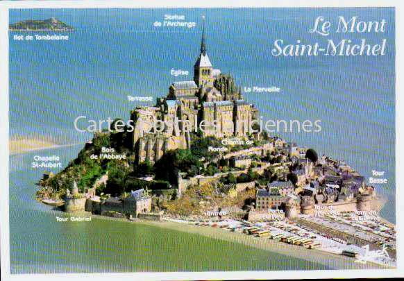 Cartes postales anciennes > CARTES POSTALES > carte postale ancienne > cartes-postales-ancienne.com Normandie Manche Le Mont Saint Michel