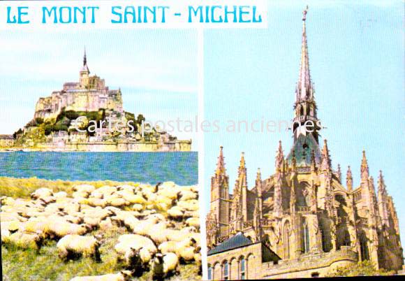 Cartes postales anciennes > CARTES POSTALES > carte postale ancienne > cartes-postales-ancienne.com Normandie Manche Le Mont Saint Michel