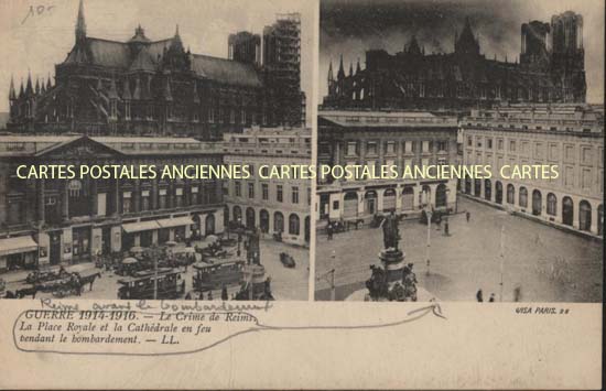 Cartes postales anciennes > CARTES POSTALES > carte postale ancienne > cartes-postales-ancienne.com Grand est Marne Reims