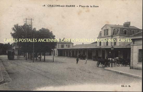 Cartes postales anciennes > CARTES POSTALES > carte postale ancienne > cartes-postales-ancienne.com Grand est Marne Chalons-en-Champagne