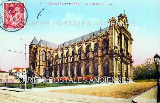 Cartes postales anciennes > CARTES POSTALES > carte postale ancienne > cartes-postales-ancienne.com Grand est Marne Chalons-en-Champagne