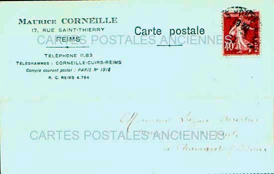 Cartes postales anciennes > CARTES POSTALES > carte postale ancienne > cartes-postales-ancienne.com Grand est Marne Reims