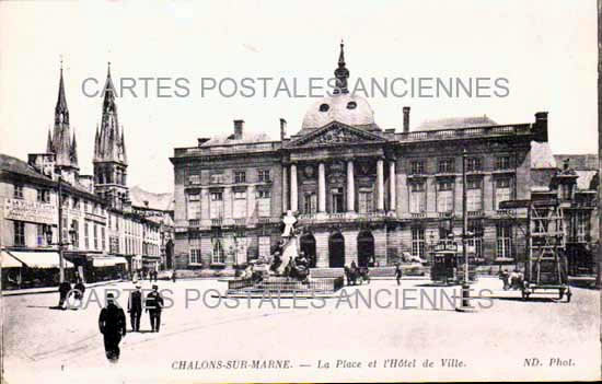 Cartes postales anciennes > CARTES POSTALES > carte postale ancienne > cartes-postales-ancienne.com Grand est Marne Chalons-en-Champagne