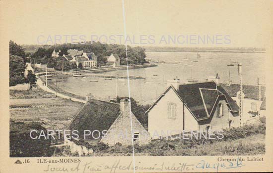 Cartes postales anciennes > CARTES POSTALES > carte postale ancienne > cartes-postales-ancienne.com Bretagne Ile Aux Moines