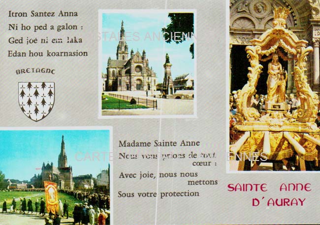 Cartes postales anciennes > CARTES POSTALES > carte postale ancienne > cartes-postales-ancienne.com Bretagne Sainte Anne d'Auray