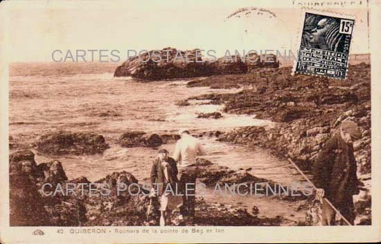 Cartes postales anciennes > CARTES POSTALES > carte postale ancienne > cartes-postales-ancienne.com Bretagne Quiberon