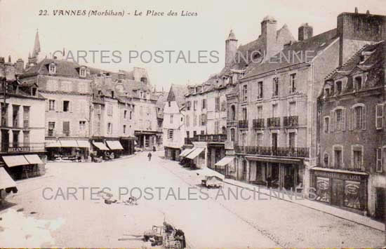 Cartes postales anciennes > CARTES POSTALES > carte postale ancienne > cartes-postales-ancienne.com Bretagne Vannes