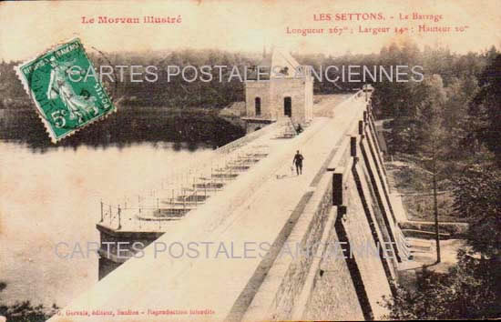 Cartes postales anciennes > CARTES POSTALES > carte postale ancienne > cartes-postales-ancienne.com Bourgogne franche comte Nievre Les Settons