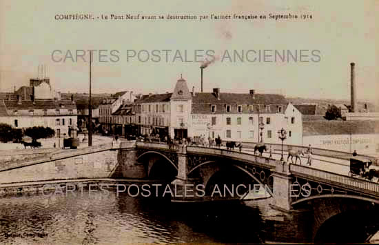 Cartes postales anciennes > CARTES POSTALES > carte postale ancienne > cartes-postales-ancienne.com Hauts de france Oise Compiegne